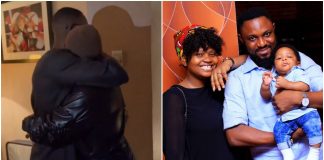 Watch moment Tega and Her Husband, AJ Money Reconciles, shares passionate Kiss (video)