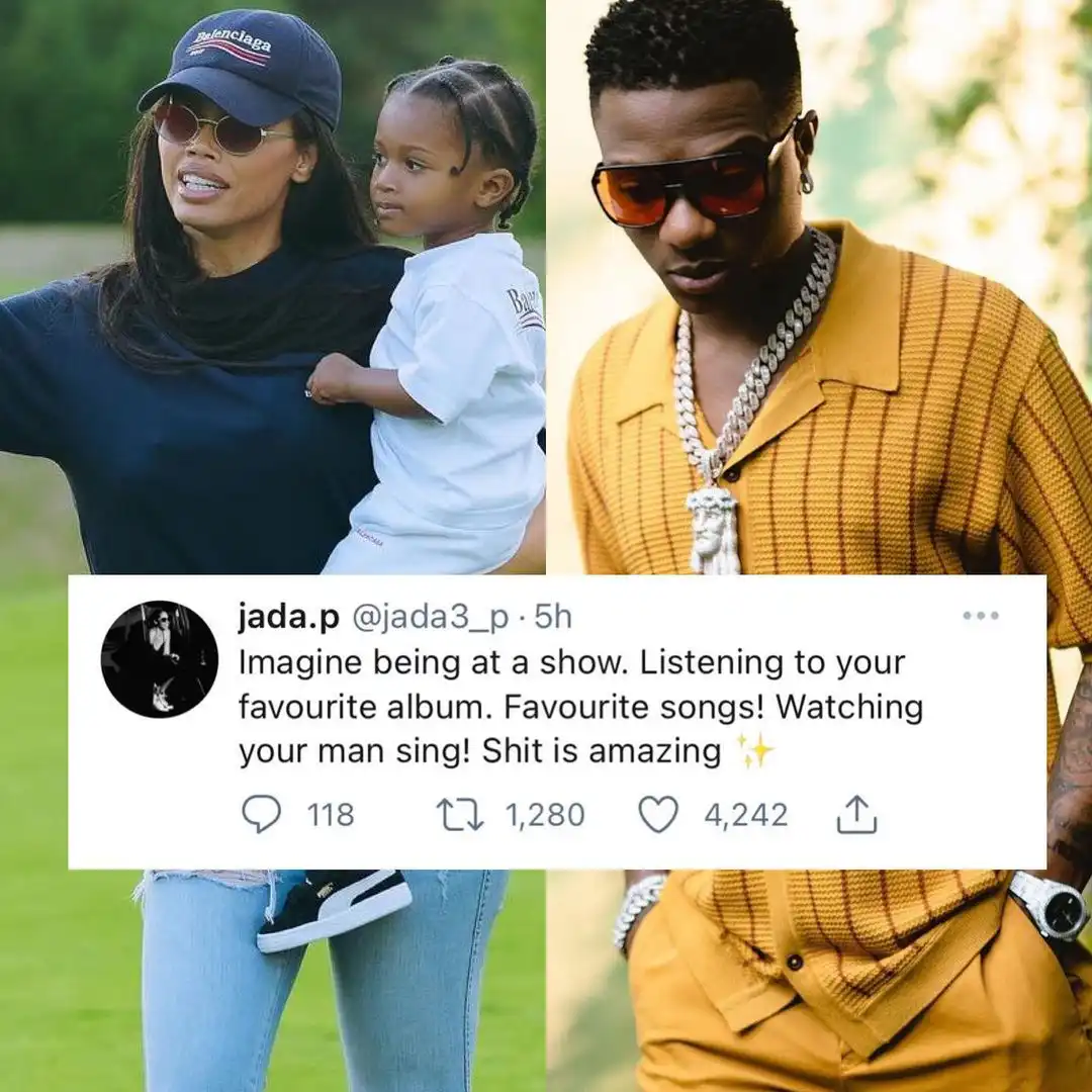 Wizkid's baby mama, Jada P gushes about his talent after his performance in Boston