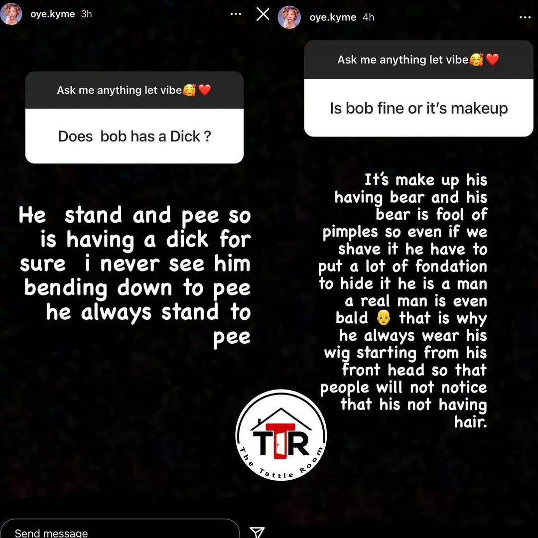 "He gossips about Tonto Dikeh" - Bobrisky's ex-PA, Oye, reveals his deepest secret