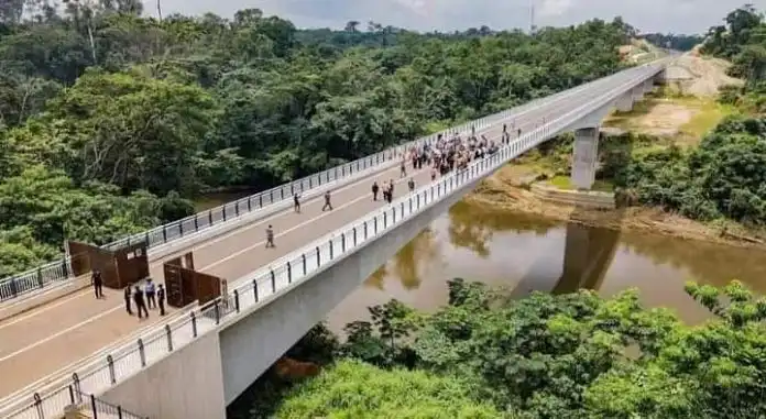 Photo of the Just Completed Nigeria-Cameroon 1.5km Border Bridge, Cost $35.9 million