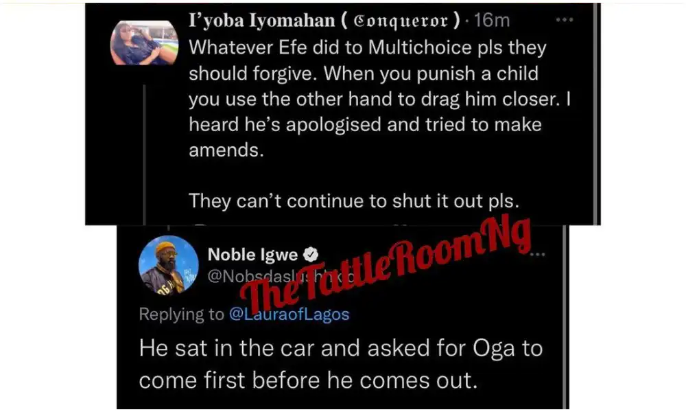 #BBNaija: Why Efe was shut out by BBNaija organisers - Noble Igwe opens up