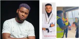 Nollywood Actor, Somadina Adinma calls out staffs at Nigeria Airport after Mishandling his luggage( Video)