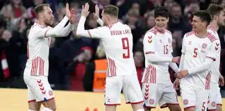 Christian Eriksen scores his second goal in two games on emotional return to Parken Stadium