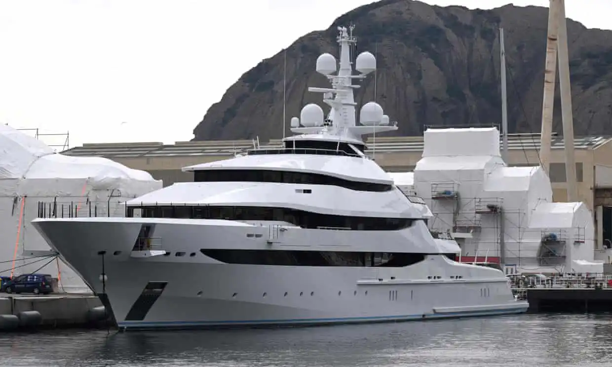 Russian billionaire and Everton owner,  Alisher Usmanov's megayacht has been seized