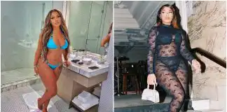 Stefflon Don tensions Instagram in sexy blue bikini (Photos)