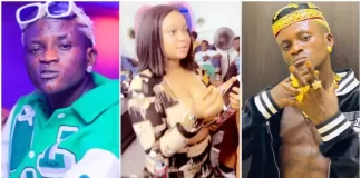 Watch moment a lady proposes to Portable after a show (video)