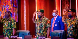 President Buhari meets Service Chiefs and others over rising insecurity