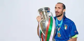 Giorgio Chiellini announces his last game for the Italian national team will be the Finalissima against Argentina at Wembley in June