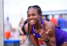 “Favour Ofili Still Represents Nigeria” – NSC DG Bukola Olopade Debunks Turkey Allegiance Rumours Meet Nigerian born, Favour Ofili, 19 years old, as she breaks Okagbare's 200m record