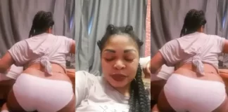 Joyce Dzidzor Mensah goes half Nude on Facebook, shakes her big ass to entice fans – Video