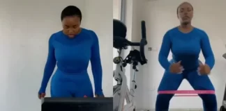 “Igbo girls are beautiful” - Fans react to Davido’s baby mama, Chioma’s natural look as she hits gym in video