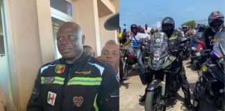 VIDEO: Kunle Adeyanju a Nigerian biker, who travelled on bike from London-To-Lagos, has arrived
