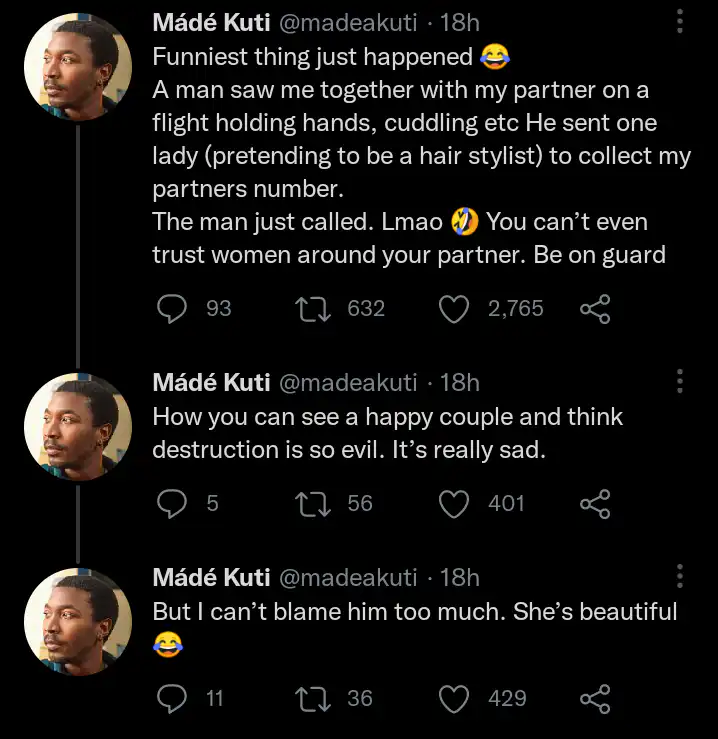 Made kuti expresses shock over cunning man trying to get his partner's number 1 Screenshot 20220509 101846