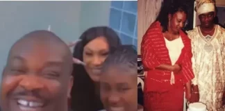 Online-In-laws Jubilates as Don Jazzy reunites with ex-wife, Michelle Jackson in Lagos after 19 years (video)