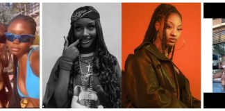 Watch Nigerian Singer Tems and Ayra Star 'cooling Off in the U.S' in sexy bikinis (video)