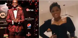 Actress, Funke Akindele and JJC Skillz arrive in separate cars, ignore each other at AMVCA gala night (video)
