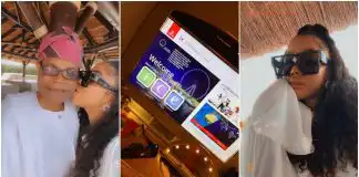 Toke Makinwa Shocks Her Dad At His 80th Birthday Bash (Photos/Video)