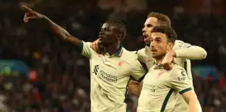 Mane ensures Reds live to fight another day, as Liverpool Defeat Aston Villa, 2-1