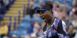 Serena Williams forced to withdraw from the Rothesay International after a knee injury