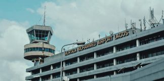 Lagos international airport runway lights collapse