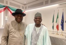 JUST IN: Garba Shehu meets Jonathan in Abuja