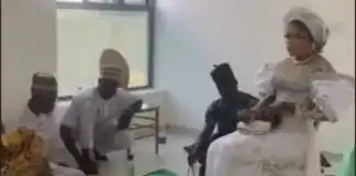 Watch moment Muslim clerics pray for Bobrisky at the opening of his 'N400 million' Lagos home (video)