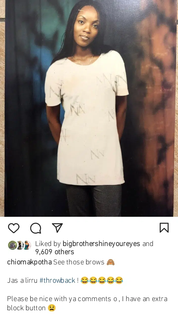 Chioma Akpothas epic throwback photo