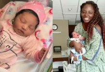 Actress Ivie Okujaye and husband welcome baby girl