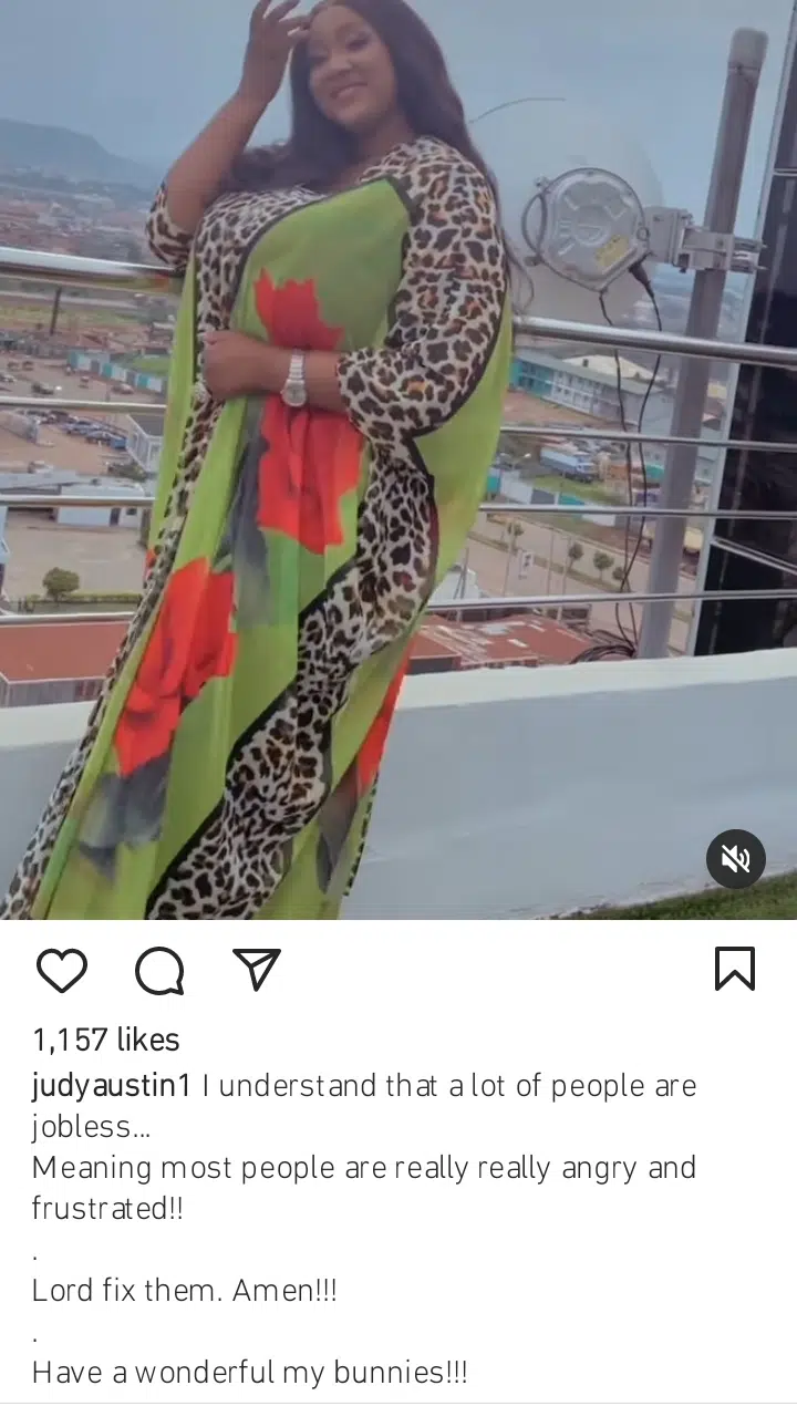 I understand that a lot of people are jobless Judy Austin slams haters