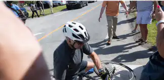 VIDEO: US President Joe Biden Falls off His Bicycle