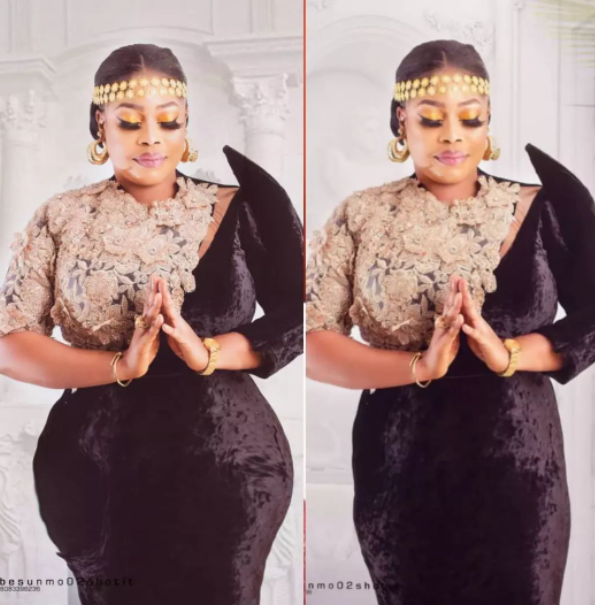 Bimbo Akinsanya reacts as her photographer ‘dashes’ her fake hips to stop her from undergoing surgery [photos]