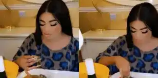 “Best in eating Eba once a year Award, Lie Lie Bob” - Fans Slam Bobrisky For Claiming He Has Only Eaten Eba Once This Year (Video)