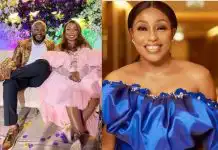 ‘May your home be filled with joy and laughter’- Rita Dominic celebrates Blossom Chukwujekwu and new wife
