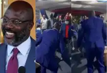 Watch Heartwarming moment Liberian President George Weah