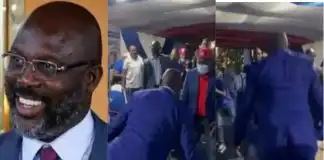 Watch Heartwarming moment Liberian President George Weah
