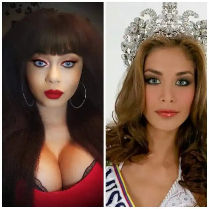 Nigerian transgender, Miss Sahhara slams Miss Universe 2008, Dayana Mendoza for saying God considers "homosexuality an abomination"