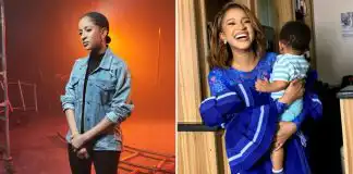 Adesua Etomi reacts after her son took her phone and blocked people on IG