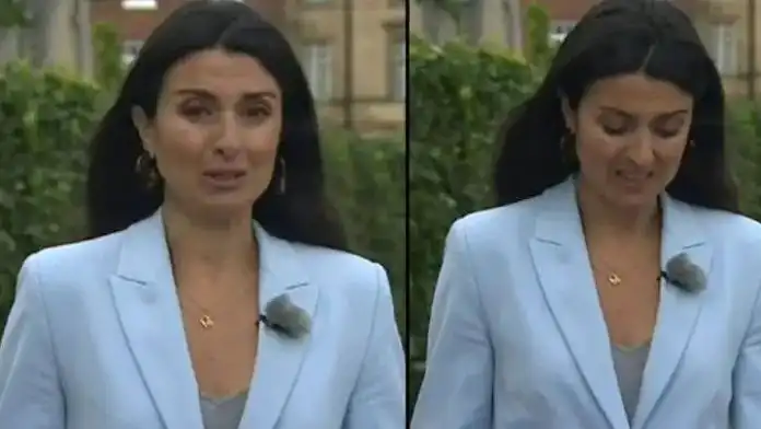 BBC Reporter Brought To Tears Live On Air After Receiving News Her Co-Presenter Has Died (video)