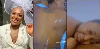 Blessing Okoro cries in pain as she shows off