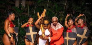 Pretty Mike storms wedding ceremony with semi-nak3d ladies depicting story of 'Jesus' carrying the cross to Golgotha (photos/video)