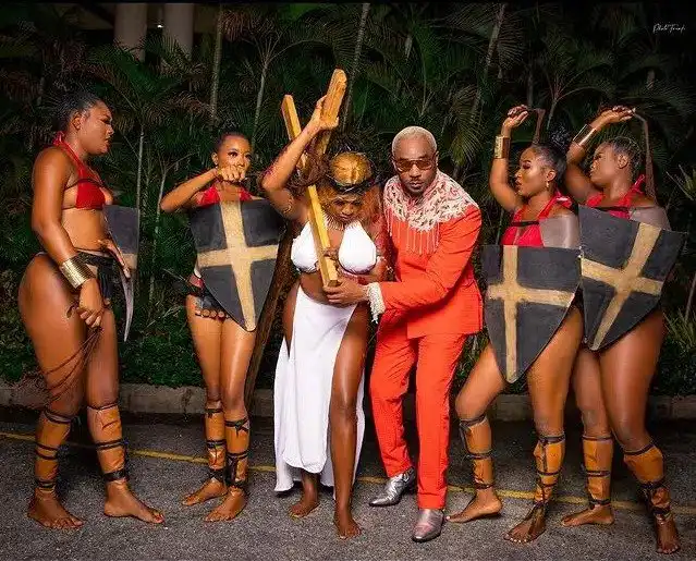 Pretty Mike dragged to filth for blasphemy over appearance at Funny Bone’s wedding (Video)