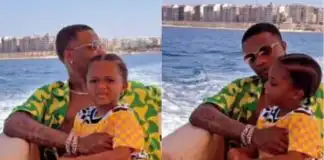 Wizkid dragged as he vacations in style with third son, Zion
