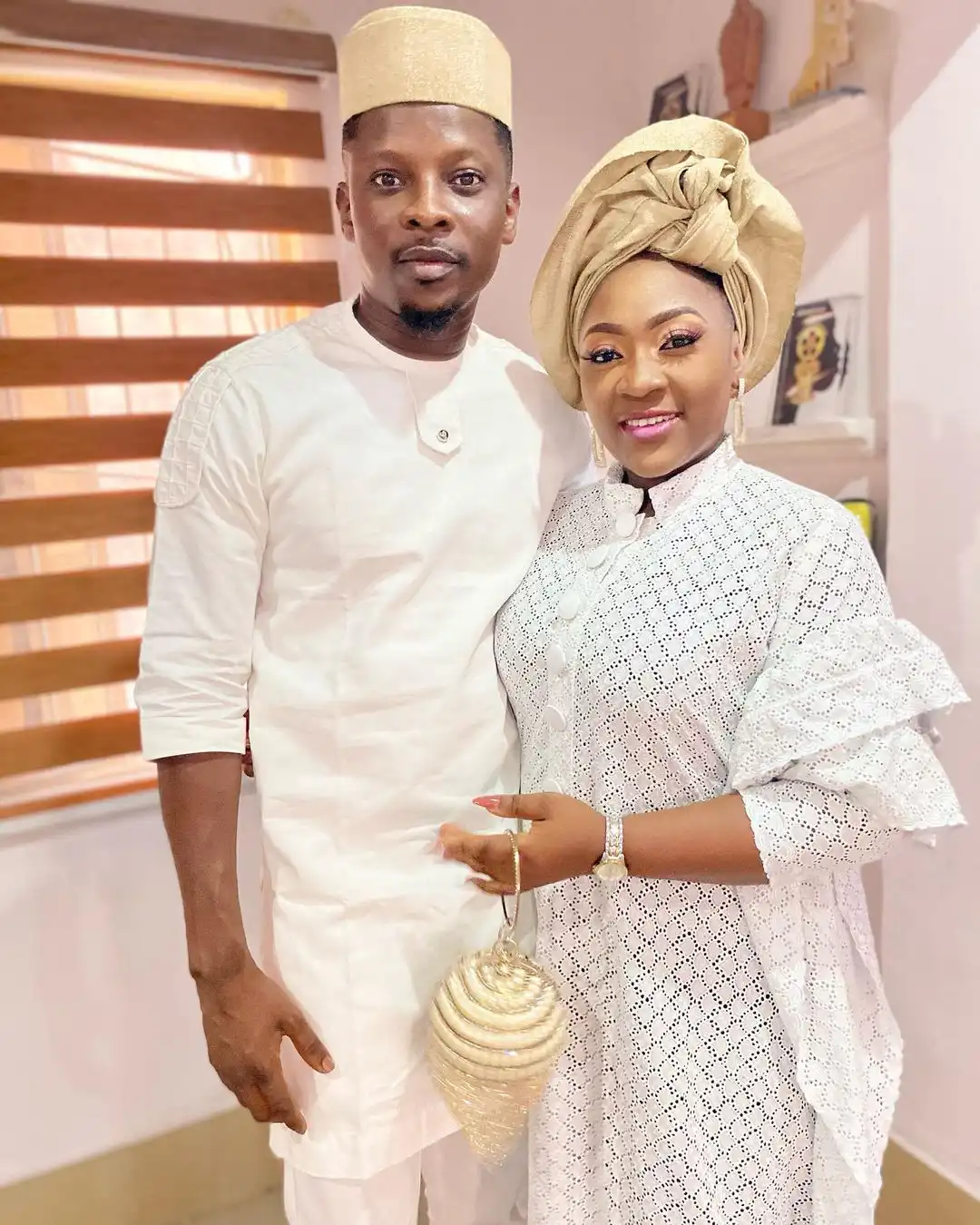 Reactions as Actor Rotimi Salami slams a fan who made annoying remarks about his wife
