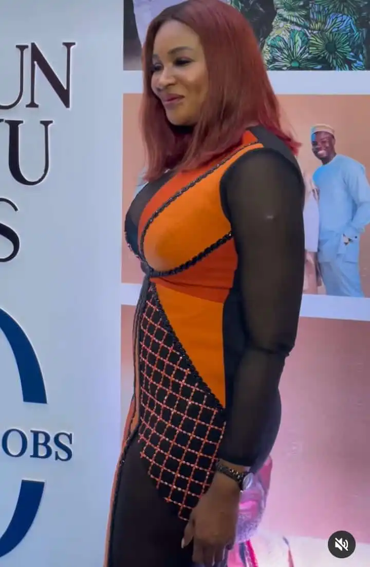 Chioma Ude at Olu Jacobs 80th birthday party Kemi Filani blog