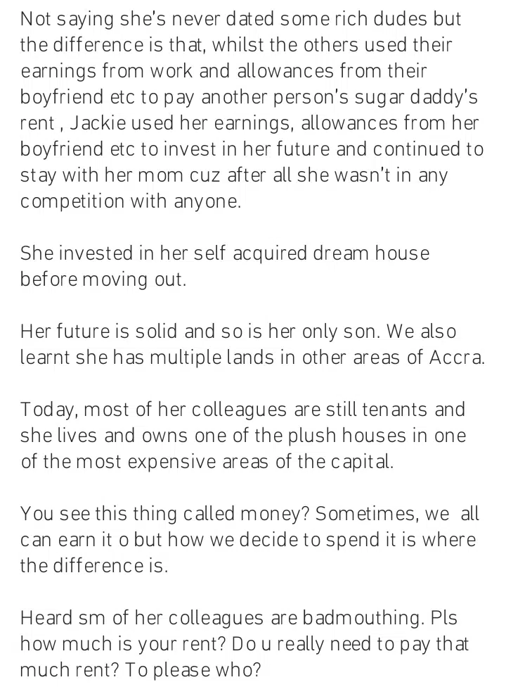 Jackie Appiahs first house