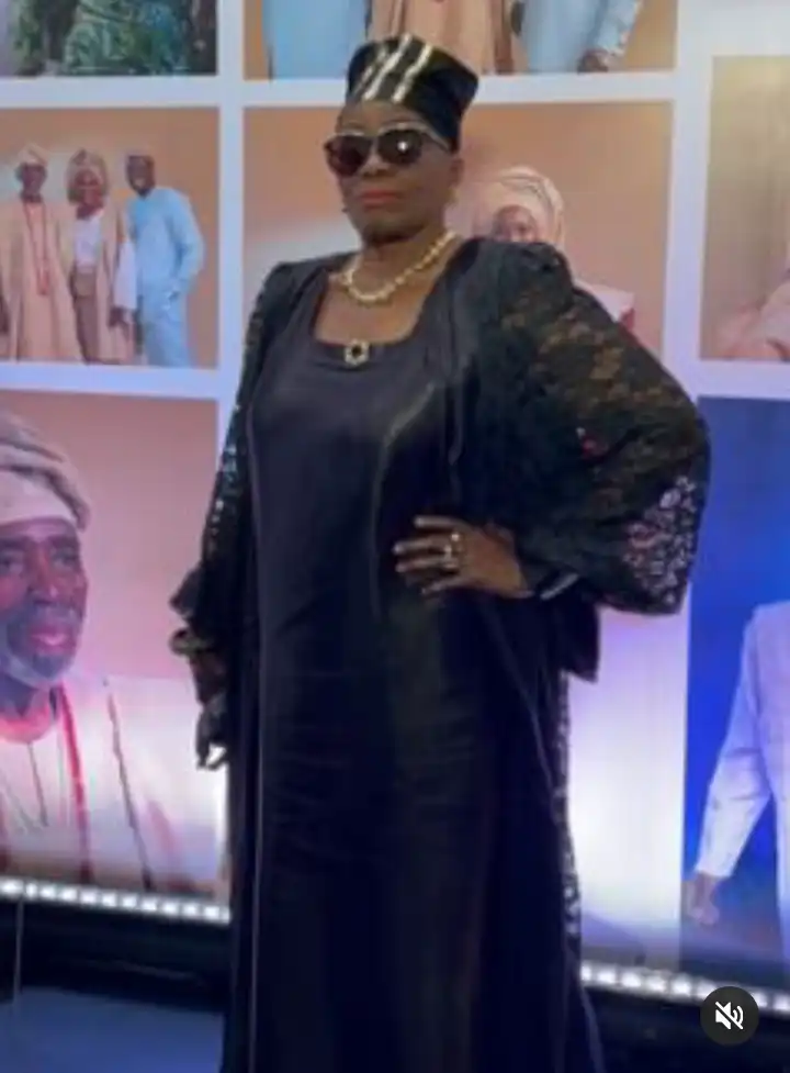 Tope Ajayi Lycett at Olu Jacobs 80th birthday at party Kemi Filani blog