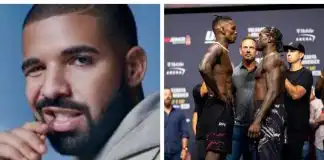Drake Wagers $1 Million That Adesanya Will Defeat Cannonier