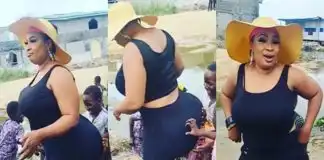 Laide Bakare berated by make up artist for allowing kids play with her bum