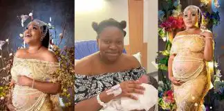 Congratulations pour in as Ruth Kadiri welcomes baby girl