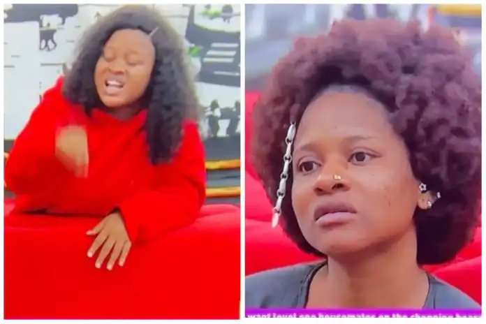 BBNaija: Amaka confronts Phyna over her romance with Groovy (Video)